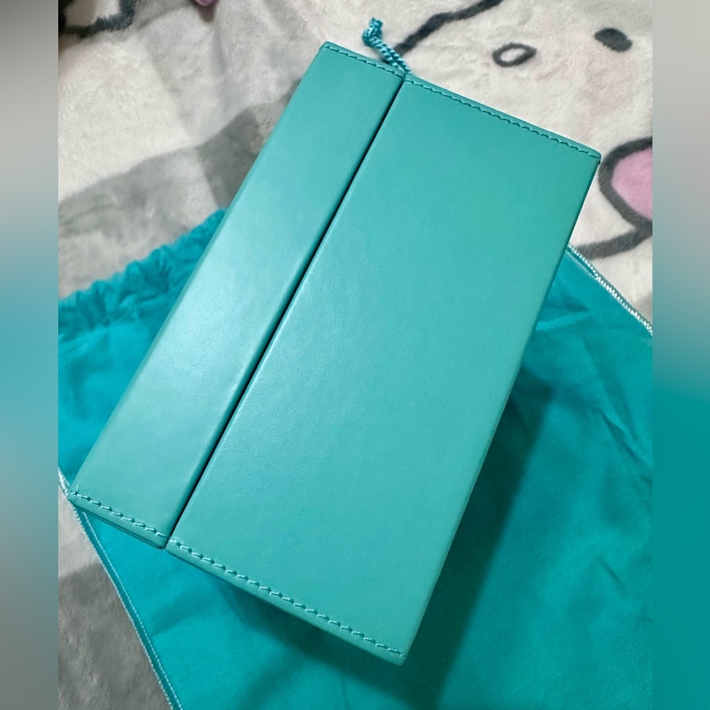 Tiffany & Co. Blue leather Jewelry Box - Picture 7 of 10